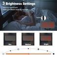 thumbnail image 3 of LSLJS Creative Dual USB Charging Mirror Electronic Digital Alarm Clock LED Display Electronic Clock 6.5 Inch Large Screen Home And Office Electronic Alarm Clock, Digital Alarm Clock, 3 of 8