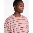 thumbnail image 4 of No Boundaries Stripe Pattern Tee with Short Sleeves, Men's XS-4XLT, 4 of 5