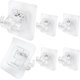 thumbnail image 2 of Soporte para barra de cortina sin perforación - 6 piezas, soportes de gancho transparentes autoadhesivos - Adecuado para uso en el baño y la cocina del hogar del hotel(6 * 6 cm), 2 of 4