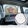 thumbnail image 4 of Jeiento Highland Cow Car Window Shades for Baby Sunflower 2 Pack Car Side Window Sun Shade Sun Glare and UV Rays Protection for Kids Interior Auto Accessories Decor, 4 of 7
