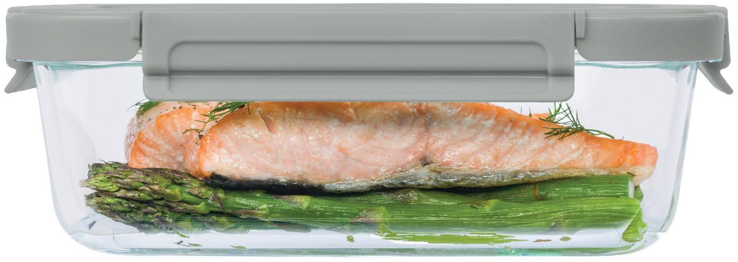 Bentgo Glass Leak-Proof Glass Food Storage (6.3-Cup Container) - Pebble Beach