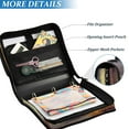 thumbnail image 4 of YAZAOO Zipper Binder trapper keeper Documents Organized Design Cosmic Fury Printed, 4 of 8