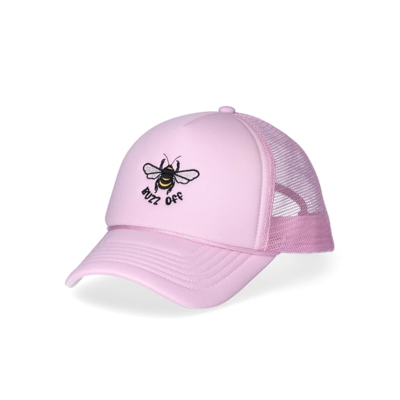 No Boundaries Women's Polyester Buzz Off Baseball Hat, Orchid Rose