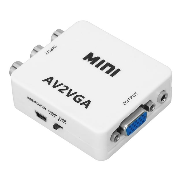Convertidor de video Bling Bling adaptador de video de computadora a TV mini HD 1080P