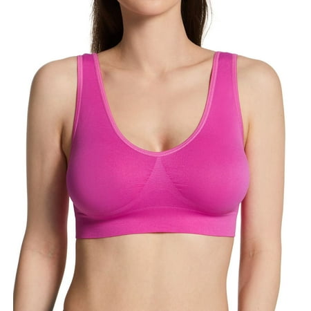 

Women s Rhonda Shear 9588 Ahh Seamless Leisure Bra (Peony 2X)