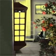 thumbnail image 2 of Shengyu 2PCS Outdoor Wall Lamp Solar LED Light Garden Waterproof Wall Light for Patios Parks warm light, 2 of 6