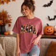 thumbnail image 5 of Mama Halloween Shirt, Spooky Mama Varsity Letter Graphic Tee, Ghost Pumpkin Fall Spooky Season Gift for Mom, Unisex, 5 of 10