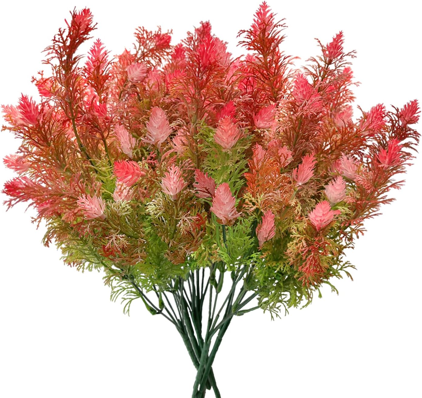 Artificial Flowers for Outdoors,16 Bundles Outdoor Fake Flowers UV Resistant Faux Silk Flowers for Outside Planters, Window Box Pot(Mix Color)