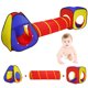 thumbnail image 2 of Muyoka Juego de 3 piezas de tienda de campaña para niños con túnel de rastreo, tienda de campaña cuadrada, tienda de campaña desplegable para niños pequeños, casa de juegos para niños y niñas, tienda Muyoka Hogar, 2 of 7