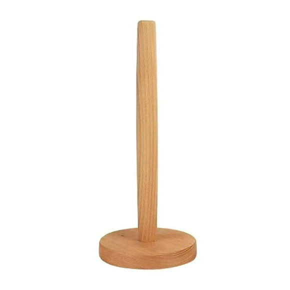 EASTIN Paper Towel Holder Wooden Paper Towel Holder Countertop Detachable Bathroom Towel Roll Stand For Kitchen & Dining Room