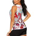 thumbnail image 3 of Fotbe Christmas Blusas Sin Mangas para Mujer – Estilo Casual, Corte Suelto, Slim-Fit, Cuello Redondo Deportivo, Tops de Verano para Gimnasio y Yoga-Medium, 3 of 7