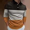 thumbnail image 2 of YDLCAFD Mens Spring and Autumn Long Sleeve Lapel T Shirt Loose Fashion, 2 of 4