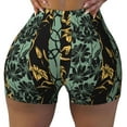 thumbnail image 2 of Lsque Lilies Flowers Pattern High Waisted Biker Shorts for Women-Tummy Control Fitness Athletic Workout Running Yoga Gym Shorts,Moisture-Wicking-XX-Large, 2 of 9
