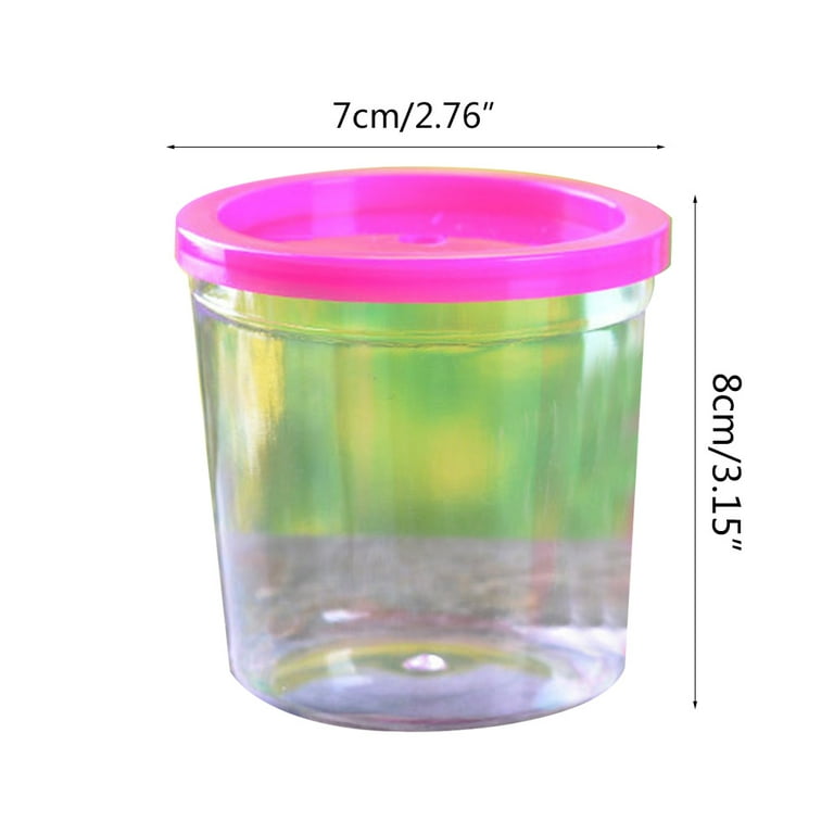 Mini Betta Cup Plastic Fish Tank Portable Small Reptile Transparent Carrier  