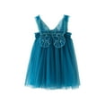 thumbnail image 2 of naisibaby Toddler Kids Baby Girls Cute Summer Mesh Dress, Elegant Wing Suspenders Dress Skirt Blue 4-5T, 2 of 7
