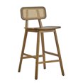 thumbnail image 4 of Miekor Furniture Bari Indoor Wood Barstool, Walnut Finished, Set of 2 64855, 4 of 12