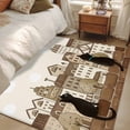 thumbnail image 4 of Vintage Farmhouse Area Rugs 3'x5', Washable Small Throw Rugs for Living Room Bedroom, Country Houses Cats Cloud Beige Indoor Outdoor Rug Non-Slip Low Pile Carpet Runner Reversible Floor Mats, 4 of 8