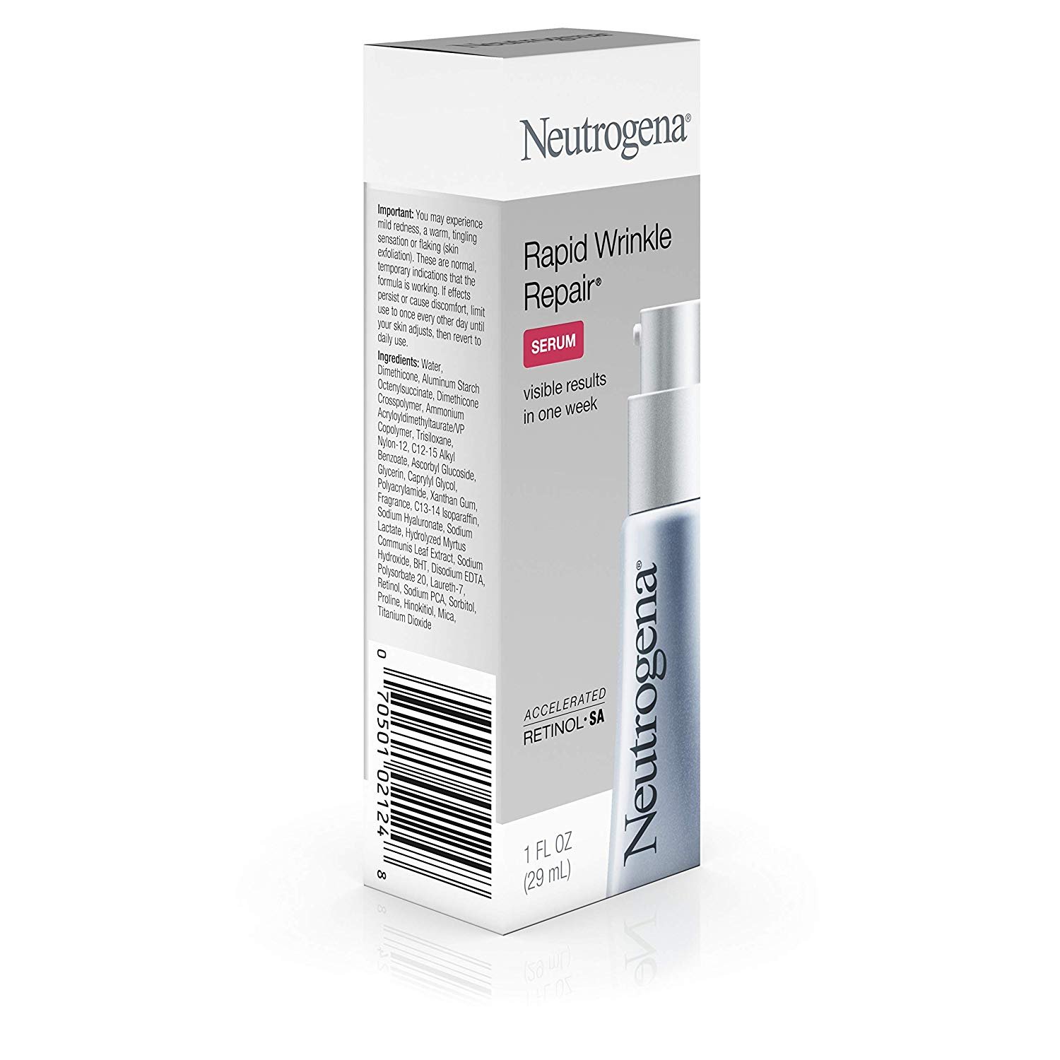 Neutrogena Rapid Wrinkle Repair Anti-Wrinkle Retinol Serum for Wrinkles & Dark Circles, 1 fl. oz