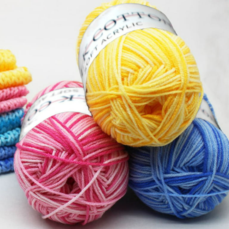 1 Roll 3 Strands Knitted Yarn DIY Gradient Yarn Hand Crocheting Variegated  Yarn Thread Needlework Tool Crochet Yarn for Socks - AliExpress