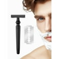 thumbnail image 3 of Waysh Sleek Safety Razor Kit, Black, DE Blades & Stand, 3 of 6