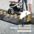 thumbnail image 6 of Rubber Curb Ramp 2 Pack, 5" Rise Height Heavy-Duty 33069 lbs/15 T Capacity Threshold Ramps, Driveway Ramps with Stable Grid Structure for Cars, Wheelchairs, Bikes, Motorcycles, 6 of 11
