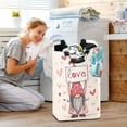 thumbnail image 6 of Laundry Basket Laundry Hampers Storage Basket Store Clothes Lightweight and Foldable Cute Dwarf Love, 6 of 7