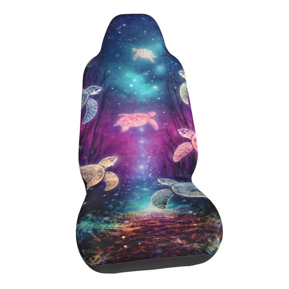 Cosmic Sea Turtles Car Seat Covers Stretch Car Seat Protectors Universal Fit