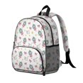 thumbnail image 2 of Princess and Cat White Pattern Backpack for School, Cute School Bag with Adjustable Shoulder Straps and Padded Back, 13.8"x11.4"x6", 2 of 5