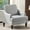 Gray-Accent Chair, variant on Ktaxon Modern Accent Chair, Linen Single Sofa with Wood Legs, Reading Armchair for Living Room, Bedroom, Office Beige