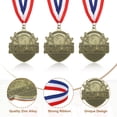 thumbnail image 3 of Bowling Games Gold Award Medals with Ribbons, Winner Medals Prizes for Competitions Sports Gold, 3 of 7