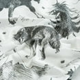 thumbnail image 6 of Chezmoi Collection 4-Piece Lodge Sheet Set Queen Size, White Gray Black Grizzly Bear Wolves Moose Pine Tree Mountain Printed Brushed Microfiber Lightweight Breathable Deep Pocket Bed Sheets, 6 of 9
