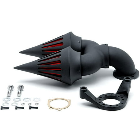 Custom Intake - Krator Matte Black Spike Intake Air Cleaner Filter Kit For Harley-Davidson Sportster Custom Applications