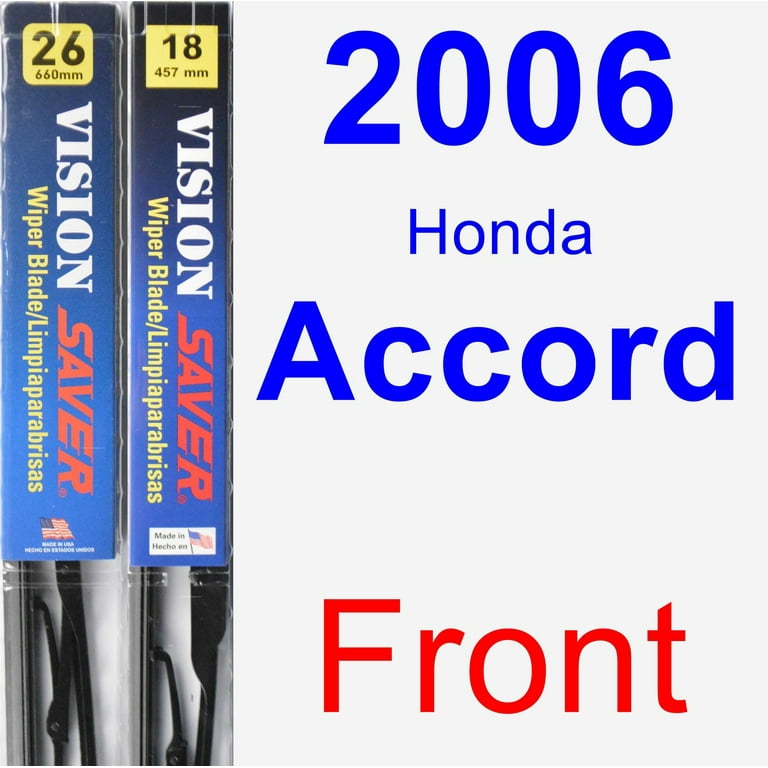 2006 honda accord windshield wiper size deals