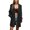 Black, variant on Vedolay Women's Fall Tops Womens Casual Lightweight Fashion Open Front Lapel Long Sleeve Office Jackets,Black XL