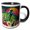 Black/White, variant on 3drose, Space Person and the Flowers, 11oz Mug