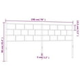 thumbnail image 4 of vidaXL Metal Headboard Black 193 cm, 4 of 4