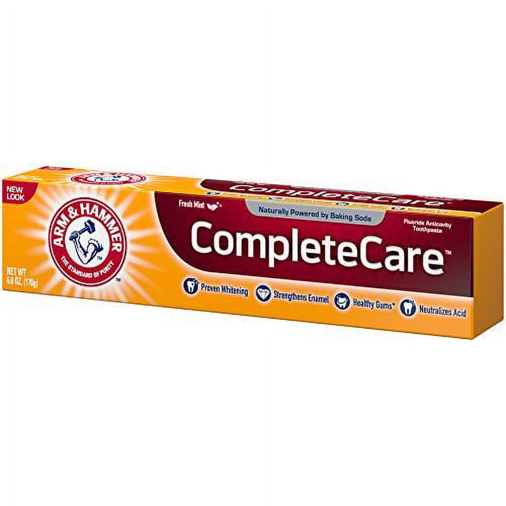Arm & Hammer Complete Care Toothpaste, 6 oz (Pack of 6) (Packaging May Vary)