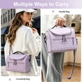 thumbnail image 6 of TNYXORIX Insulated Lunch Bag for Women Men,Reusable Large Lunch Box Bags for Adult,Freezable Cute Cooler Cooling Tote Bag for Work Office Picnic Beach with Adjustable Shoulder Strap-Purple, 6 of 8