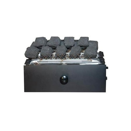 Liquid Fuel Fireplace - 16.5 in. Coal Fire Burner in Black Finish (Liquid Propane Fuel)