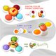 thumbnail image 4 of 3 Pcs Suction Cup Spinner Toys, Suction Cup Bath Toys For Babies, Sensory Toys Early Education Toys Bathtub Toy Dining Chairs Toys, Birthday Gifts For Baby Boy Girl, Spinning Toys For Toddlers 1-3, 4 of 4