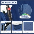 thumbnail image 7 of COBIZI 4-6-8 Person Family Camping Tent with Instant Pop-Up Setup, 10x9FT Heavy Duty 210D Oxford Waterproof PU2000mm & Fire Resistant Tent with Mesh Screen, Wind Ropes and Stakes, Dark Blue, 7 of 7