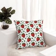 thumbnail image 5 of Wukai Strawberry Premium Polyester Fleece Pillow Covers with Hidden Zipper Closure,Luxuriously Soft and Durable-18"x18", 5 of 7