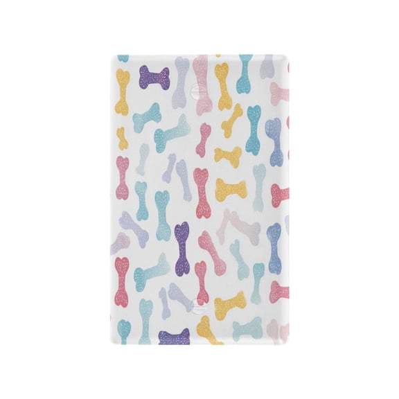 Light Switch Cover Switch Plate Outlet Cover Plug Cover for Electrical Unused Outlet Cover Cute Pastel Dog Bone Pattern