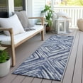thumbnail image 6 of Addison Rugs Chantille Indoor/Outdoor Transitional Diamonds Blue Washable Runner Rug, 2'3" x 7'6", 6 of 6