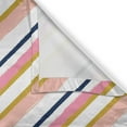 thumbnail image 4 of Ambesonne Stripes Valance Pack of 2, Abstract Soft Brush Paint, 54"X18", Blush Pink, 4 of 5