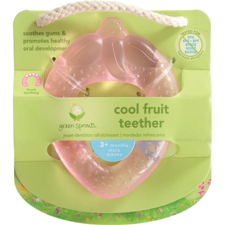 UPC: 0715418028590 | Green Sprouts Cool Soothing Teether Ring – Pink Strawberry