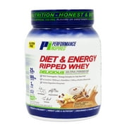 Performance Inspired Nutrition - Diet & Energy Ripped Whey Protein - 25g Protein - L-Carnitine  Leucine  Vanilla Latte  2.25 LBS
