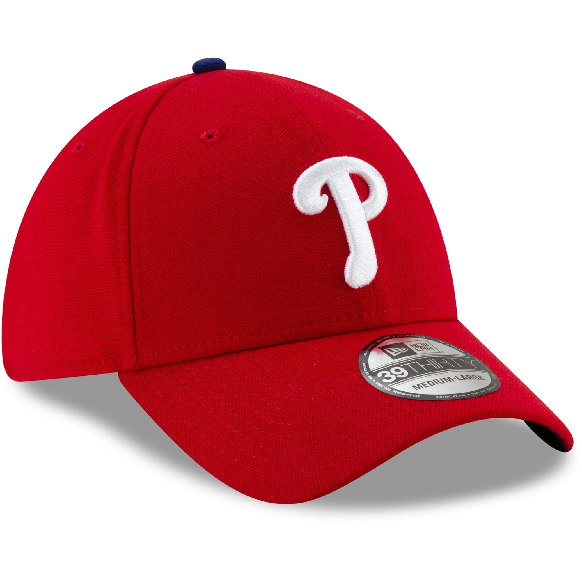 Men's New Era Red Philadelphia Phillies Game Team Classic 39THIRTY Flex Hat