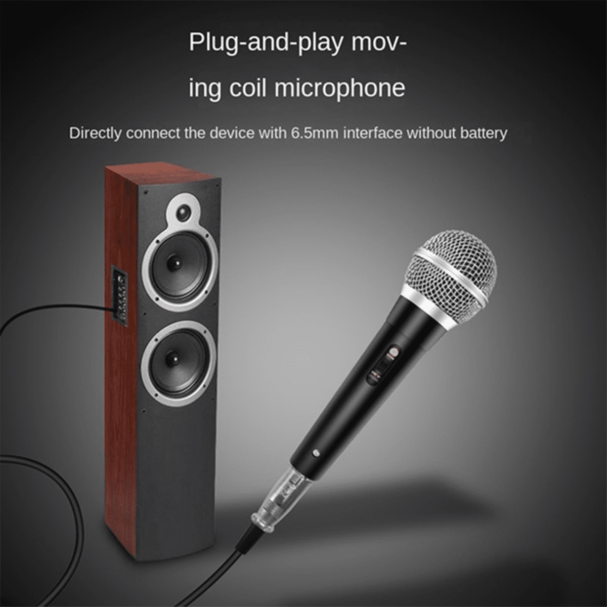 Handheld Professional Wired Dynamic Microphone Clear Voice Mic for Music Performance