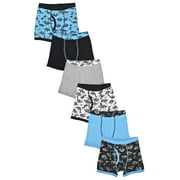 Wonder Nation Toddler Boys' Comfort Waist Boxer Brief Underwear, 6-Pack